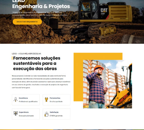 Site da Lead - Engenharia & Projetos